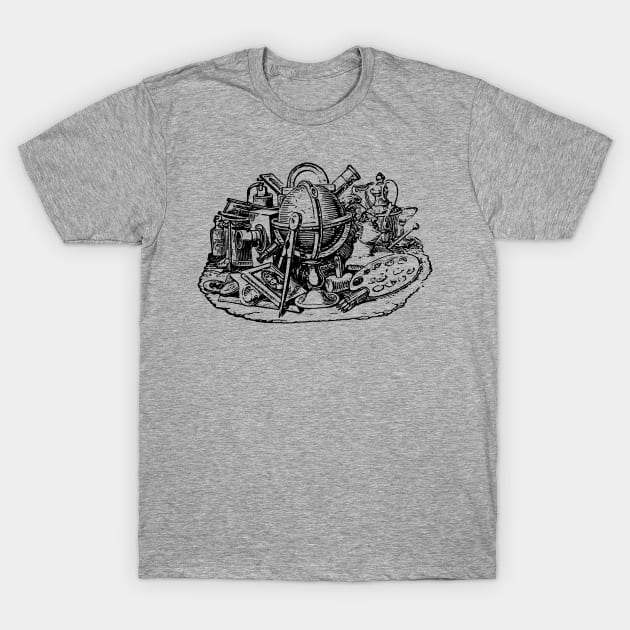 Arts and Science STEM STEAM Vintage Retro Drawing - Stem - T-Shirt